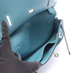 Hermes Shoulder Bag Jypsiere Mini New Blue Jean — view 3