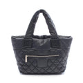 Chanel Tote Coco Cocoon Small Reversible Black Nylon Leather