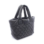 Chanel Tote Coco Cocoon Small Reversible Black Nylon Leather — view 2
