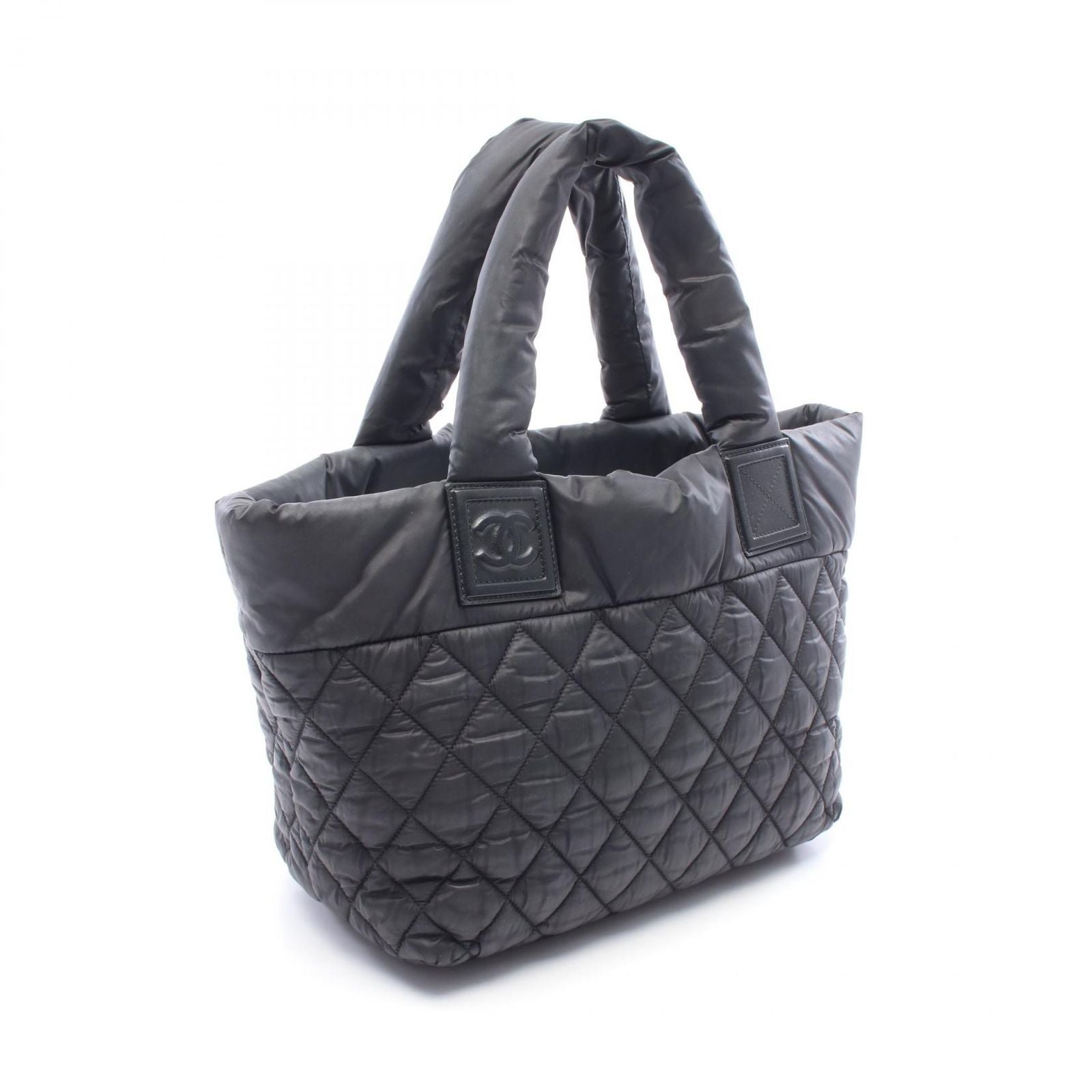 Chanel Tote Coco Cocoon Small Reversible Black Nylon Leather — view 2