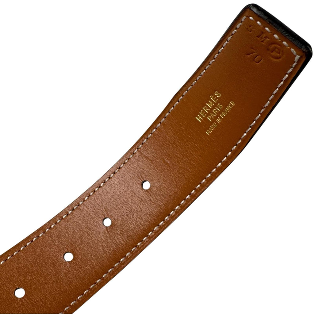 Hermes Double H Circle Logo Reversible Belt Vintage — view 8