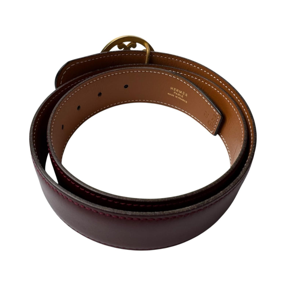 Hermes Double H Circle Logo Reversible Belt Vintage — view 2