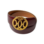 Hermes Double H Circle Logo Reversible Belt Vintage