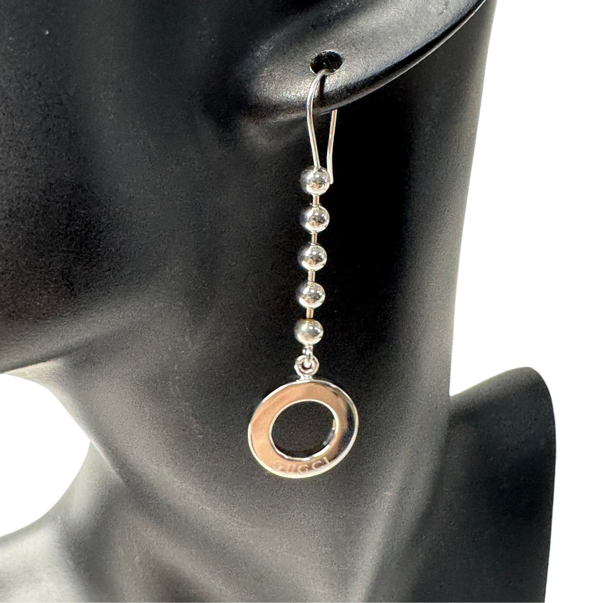 Gucci Ball Chain 925 Earrings — view 2