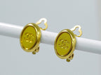 Chanel CC Logo Earrings Gold Plated — view 7