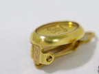 Chanel CC Logo Earrings Gold Plated — view 3