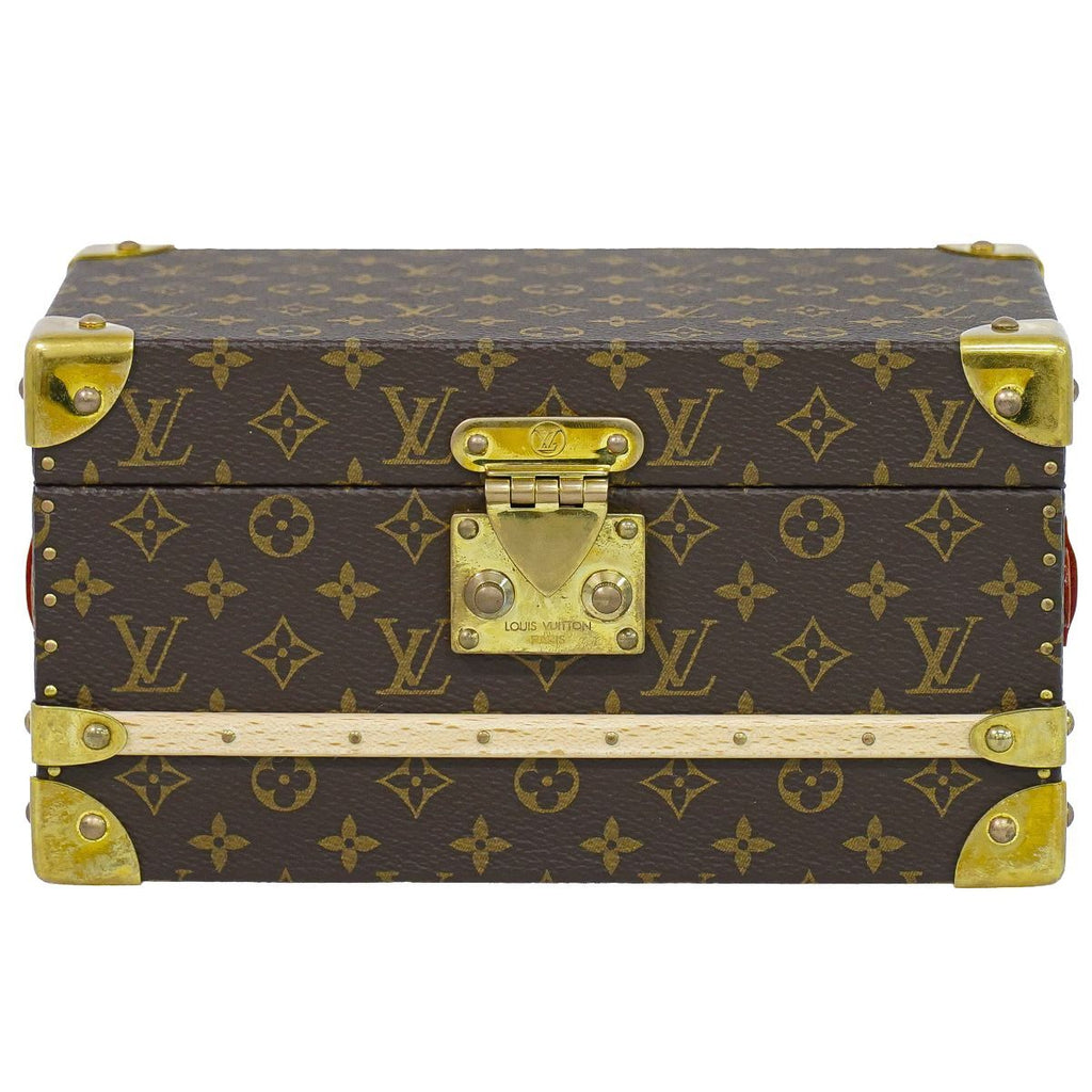 Louis Vuitton LV Mini Bijou Monogram Box Case Brown Biton