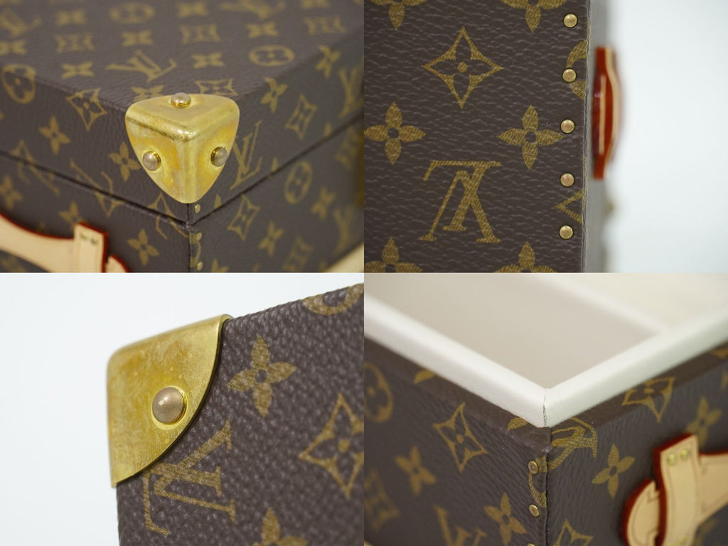 Louis Vuitton LV Mini Bijou Monogram Box Case Brown Biton — view 7