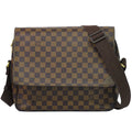 Louis Vuitton LV Shelton MM Damier Ebene Shoulder Bag Brown