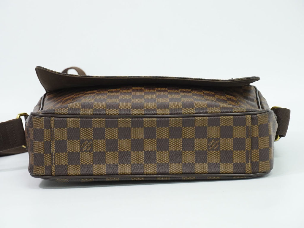 Louis Vuitton LV Shelton MM Damier Ebene Shoulder Bag Brown — view 3