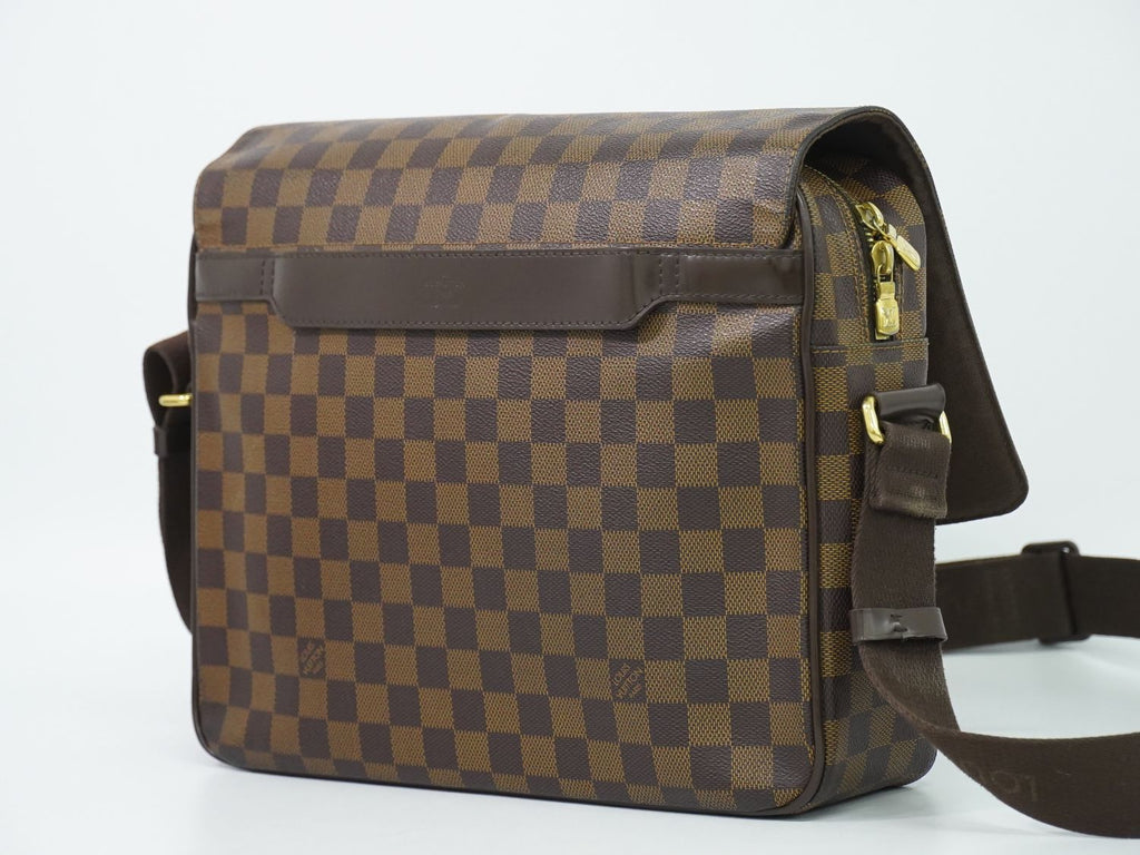 Louis Vuitton LV Shelton MM Damier Ebene Shoulder Bag Brown — view 2