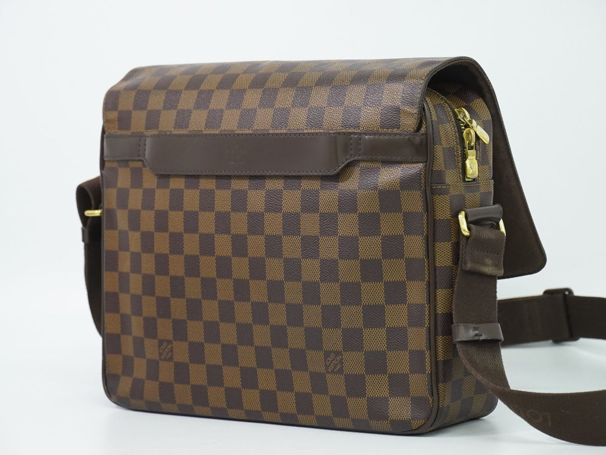 Louis Vuitton LV Shelton MM Damier Ebene Shoulder Bag Brown — view 2