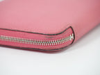 Hermes Azap Silk'in Long Zip Around Wallet Leather Pink — view 6