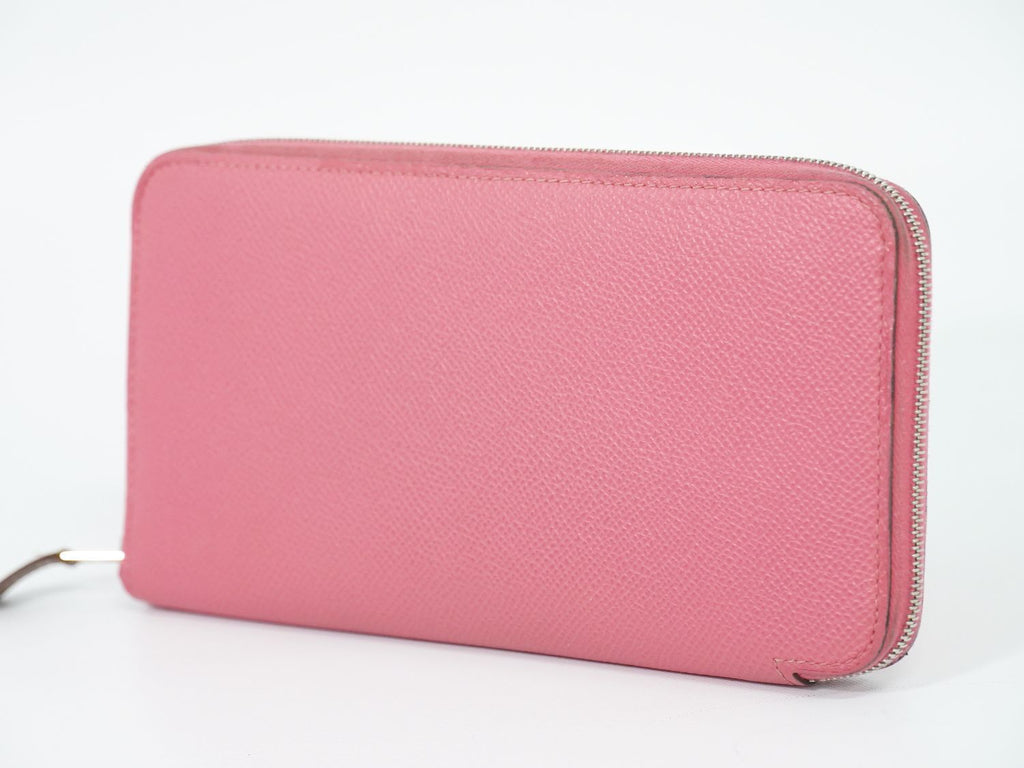 Hermes Azap Silk'in Long Zip Around Wallet Leather Pink — view 2