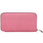 Hermes Azap Silk'in Long Zip Around Wallet Leather Pink