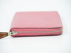Hermes Azap Silk'in Long Zip Around Wallet Leather Pink — view 4