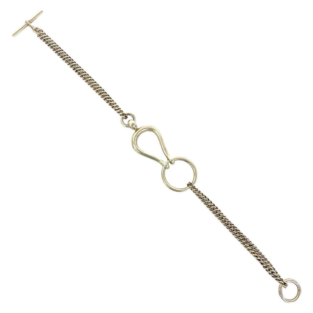Hermes Martin Margiela Era Arabesque 925 Chain Bracelet Bangle Silver — view 6