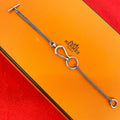 Hermes Martin Margiela Era Arabesque 925 Chain Bracelet Bangle Silver