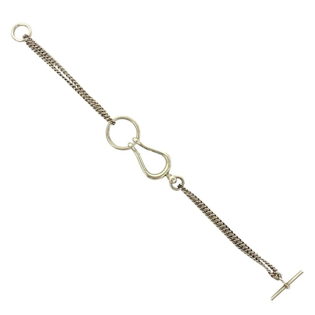 Hermes Martin Margiela Era Arabesque 925 Chain Bracelet Bangle Silver — view 7