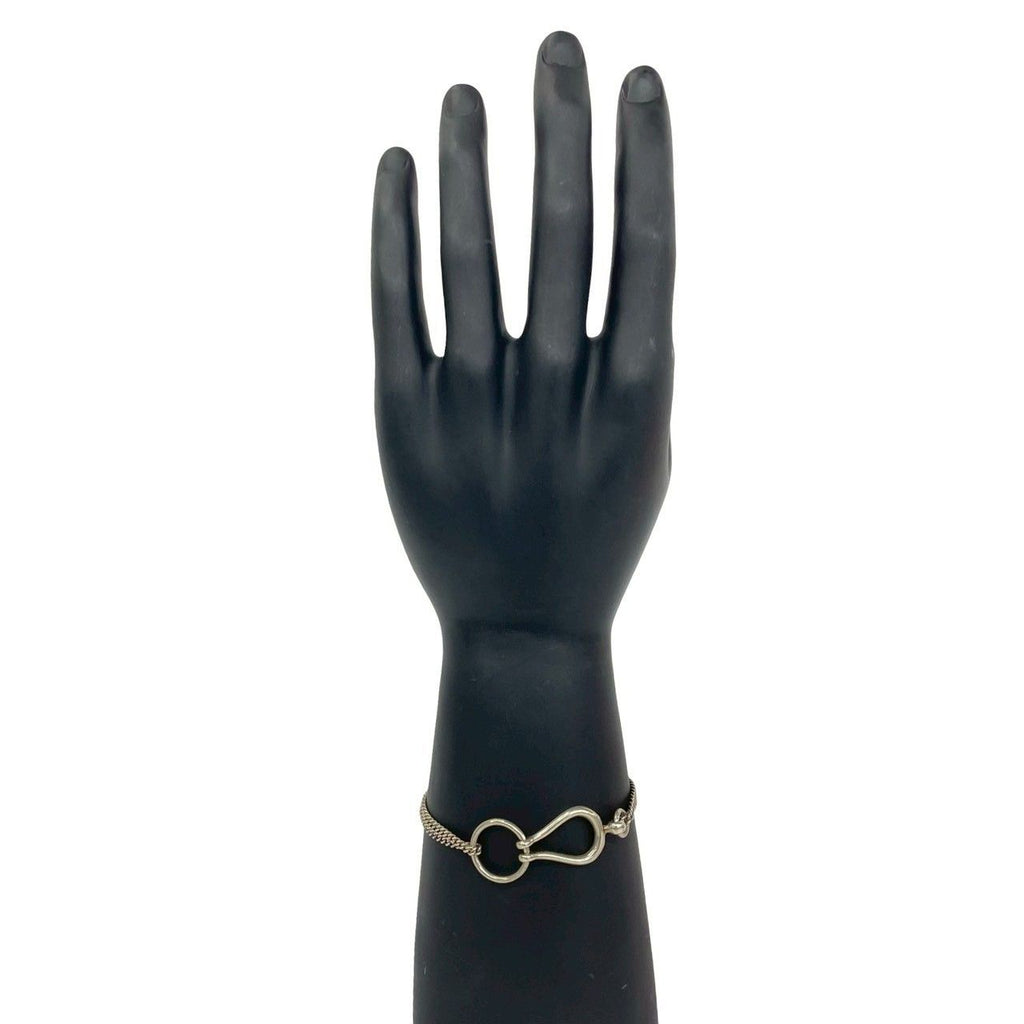 Hermes Martin Margiela Era Arabesque 925 Chain Bracelet Bangle Silver — view 3