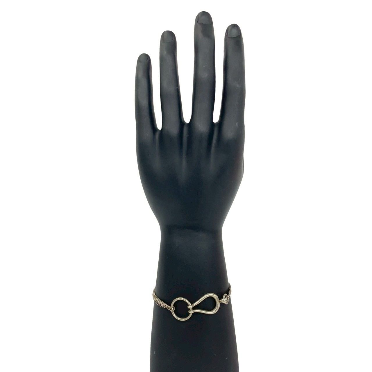 Hermes Martin Margiela Era Arabesque 925 Chain Bracelet Bangle Silver — view 3