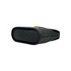 Saint Laurent YSL Logo Cutout Leather 2-Way Shoulder Bag Black — view 8