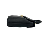 Saint Laurent YSL Logo Cutout Leather 2-Way Shoulder Bag Black — view 6