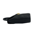 Saint Laurent YSL Logo Cutout Leather 2-Way Shoulder Bag Black — view 5