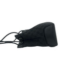 Gucci GG Logo Pattern Canvas Leather Shoulder Bag Mini Black — view 5