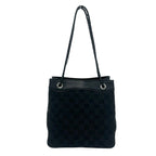 Gucci GG Logo Pattern Canvas Leather Shoulder Bag Mini Black — view 3