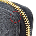 Louis Vuitton Wallet Monogram Empreinte Zippy Noir Black Zip Around Logo — view 8