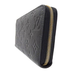 Louis Vuitton Wallet Monogram Empreinte Zippy Noir Black Zip Around Logo — view 4