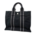 Hermes Tote Fourre Tout PM Canvas Black Silver