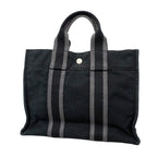 Hermes Tote Fourre Tout PM Canvas Black Silver