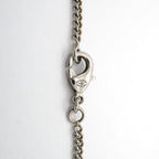 Chanel Necklace CC Logo Camellia Metal Rhinestone Silver — view 5