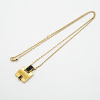 Hermes Necklace Irene Gold Plated Black — view 3