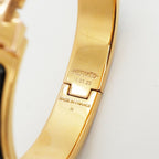 Hermes Bangle Clic Clac PM Gold Plated Black Bracelet — view 5