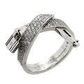 Hermes Ring Kelly Gavroche 18k White Gold Diamond