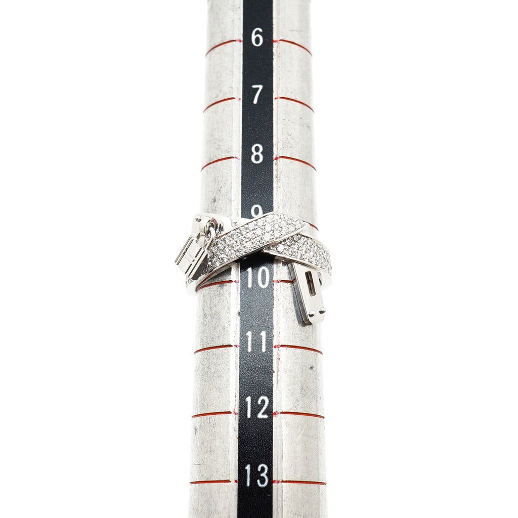 Hermes Ring Kelly Gavroche 18k White Gold Diamond — view 6