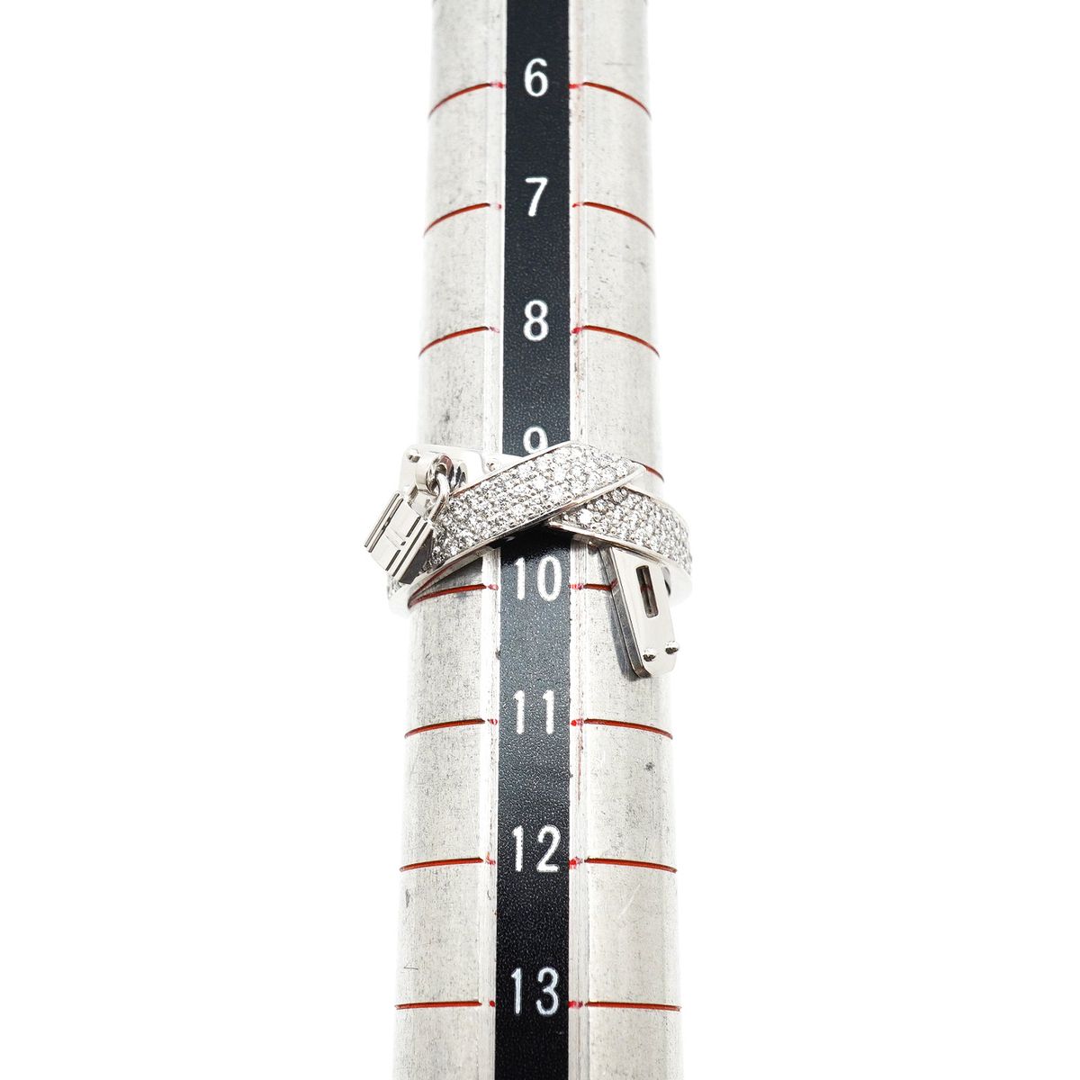 Hermes Ring Kelly Gavroche 18k White Gold Diamond — view 6