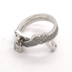 Hermes Ring Kelly Gavroche 18k White Gold Diamond — view 3