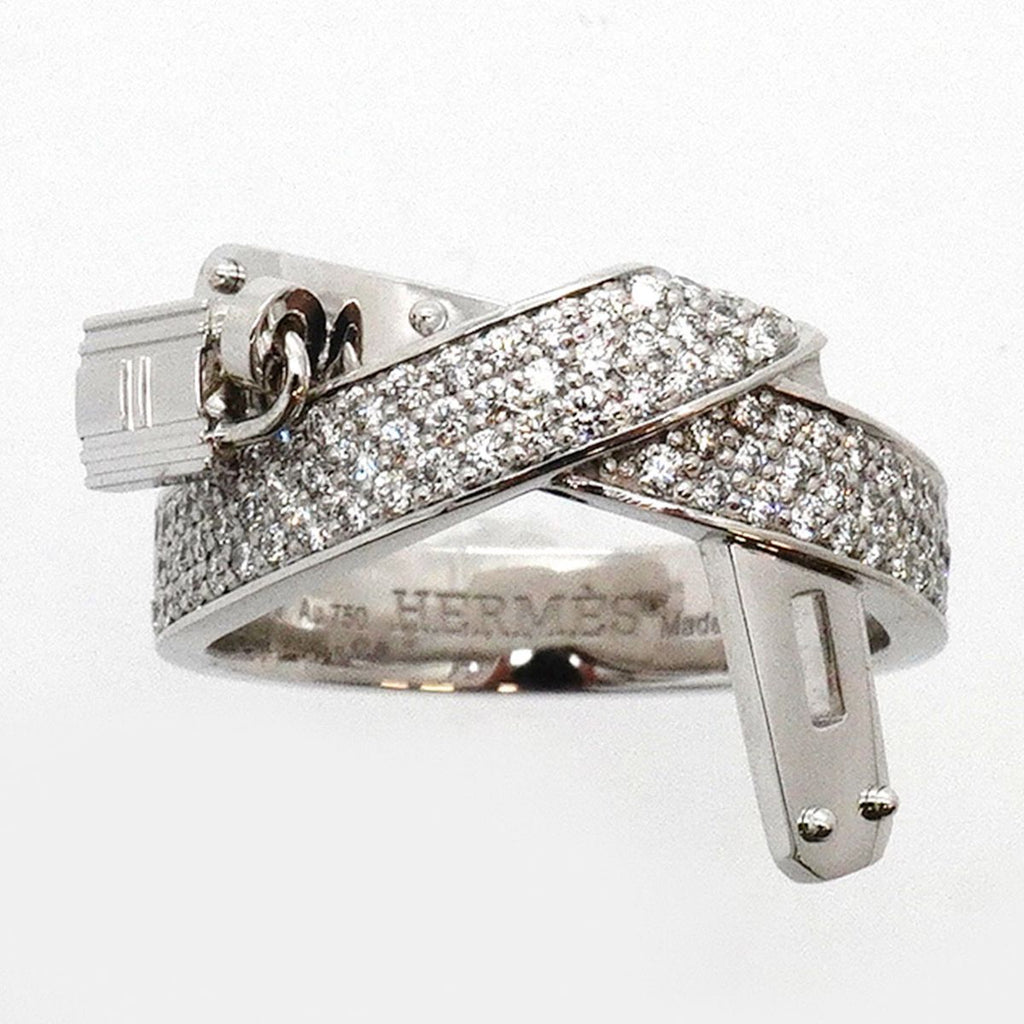 Hermes Ring Kelly Gavroche 18k White Gold Diamond — view 2