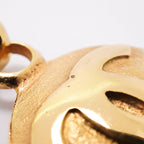 Chanel Necklace Vintage CC Logo Round Circle Gold Plated — view 7