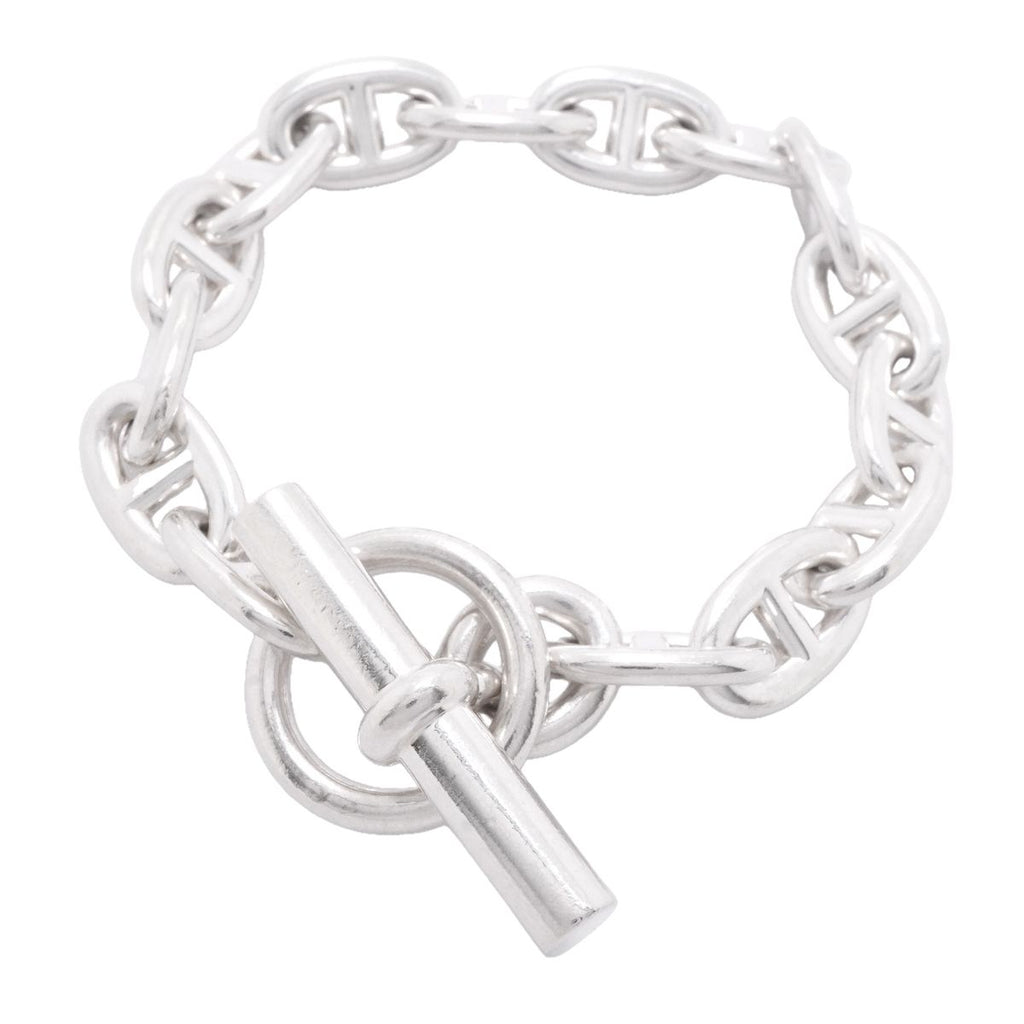 Hermes Bracelet Chaine D'ancre MM 15 Links 925 Sterling Silver