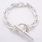 Hermes Bracelet Chaine D'ancre MM 15 Links 925 Sterling Silver — view 3