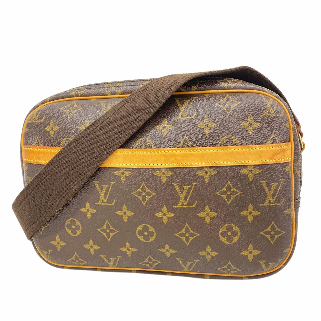 Louis Vuitton Shoulder Bag Monogram Reporter PM Brown