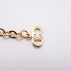 Dior Necklace Logo Gold Plated Rhinestone — view 5