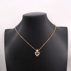 Dior Necklace Logo Gold Plated Rhinestone — view 6