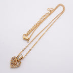 Dior Necklace Logo Gold Plated Rhinestone — view 3