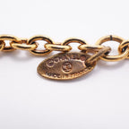 Chanel Necklace Vintage CC Logo Round Circle Gold Plated — view 5